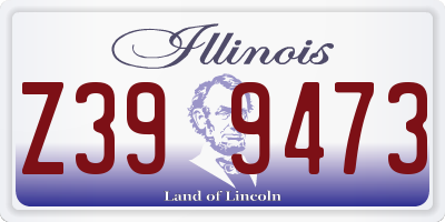 IL license plate Z399473