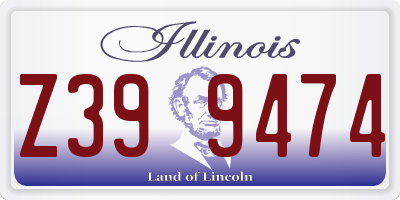 IL license plate Z399474