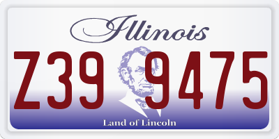 IL license plate Z399475