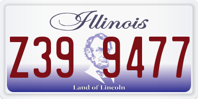IL license plate Z399477