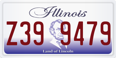 IL license plate Z399479