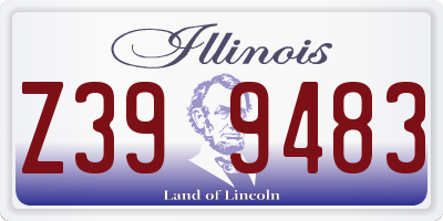 IL license plate Z399483