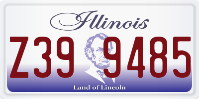 IL license plate Z399485