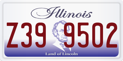 IL license plate Z399502