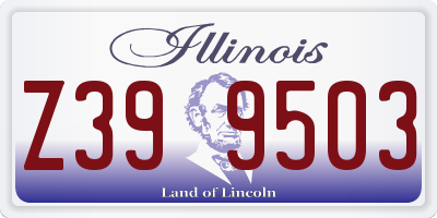IL license plate Z399503
