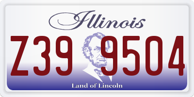 IL license plate Z399504