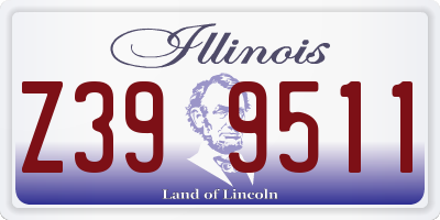 IL license plate Z399511