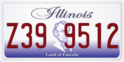 IL license plate Z399512
