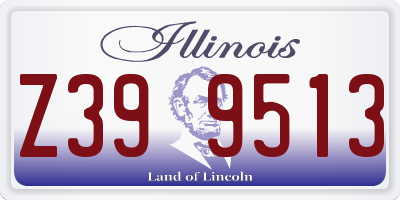 IL license plate Z399513