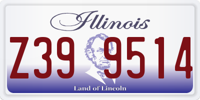IL license plate Z399514