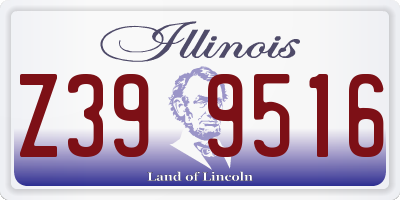 IL license plate Z399516