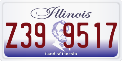 IL license plate Z399517
