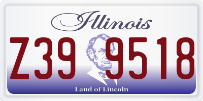 IL license plate Z399518