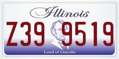 IL license plate Z399519