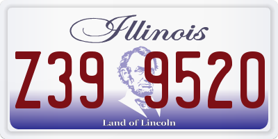 IL license plate Z399520