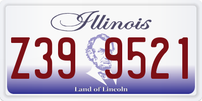 IL license plate Z399521