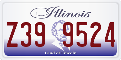 IL license plate Z399524