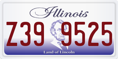 IL license plate Z399525
