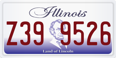 IL license plate Z399526