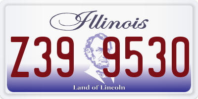 IL license plate Z399530