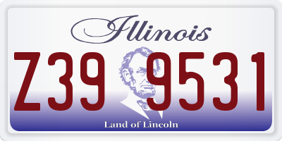 IL license plate Z399531