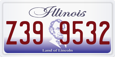IL license plate Z399532