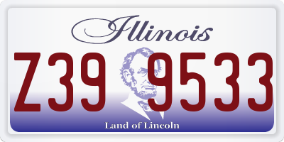 IL license plate Z399533