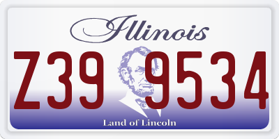 IL license plate Z399534
