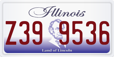 IL license plate Z399536