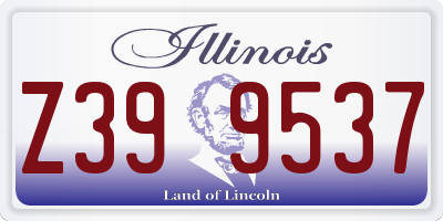 IL license plate Z399537