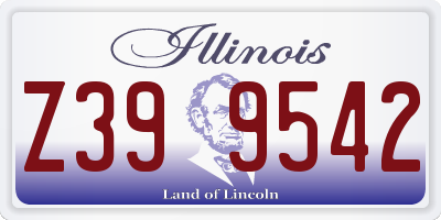 IL license plate Z399542