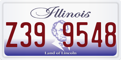 IL license plate Z399548