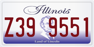 IL license plate Z399551