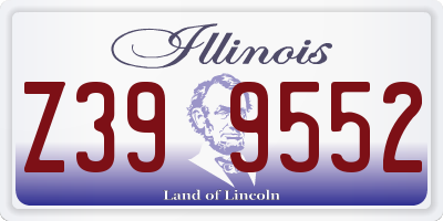 IL license plate Z399552