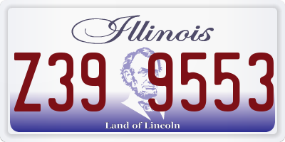 IL license plate Z399553