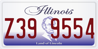 IL license plate Z399554