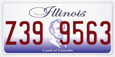 IL license plate Z399563