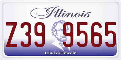 IL license plate Z399565