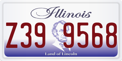 IL license plate Z399568