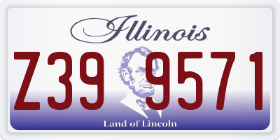 IL license plate Z399571