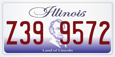 IL license plate Z399572