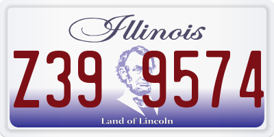 IL license plate Z399574