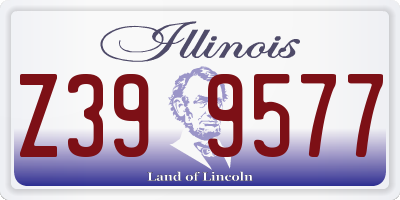 IL license plate Z399577