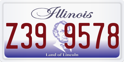 IL license plate Z399578