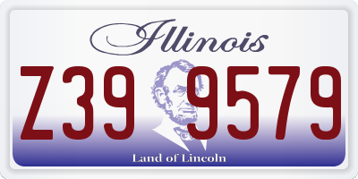 IL license plate Z399579