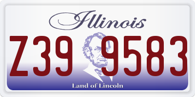 IL license plate Z399583