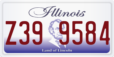 IL license plate Z399584