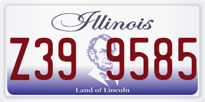 IL license plate Z399585