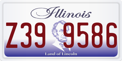IL license plate Z399586