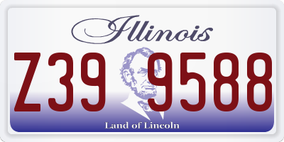 IL license plate Z399588